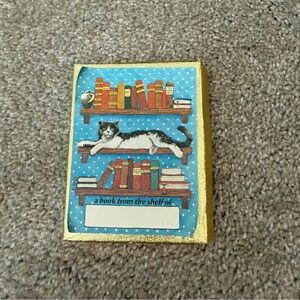 Antioch Ex Libris Bookplates Self Stick Name Tags USA Cat on Shelf Quantity: 47